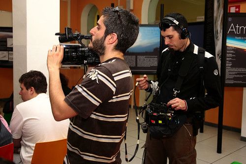 filming 'C'erano un indiano, un'inglese e una francese'