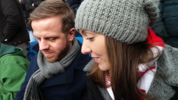 Brighton - Amex Stadium - Jan 2014 - Amy And Ashley Awaiting Kick-Off