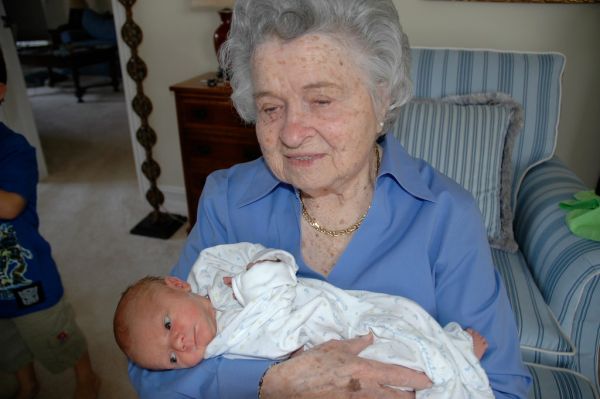 Grand Meemaw and Baby Moo