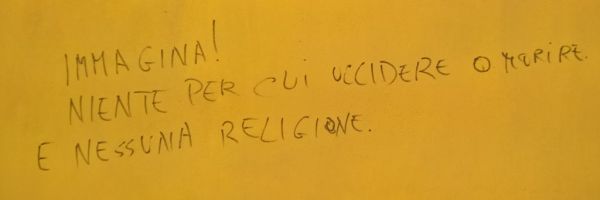 'Immagina! Niente per cui uccidere o morire e nessuna religione' Lucca 2016
