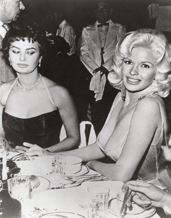 Sophia Loren and Jane Mansfield (1957)