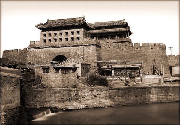 Yung Ting Men, Front View Of The Two Towers & The Barbican [1924] Osvald Siren [RESTORED]