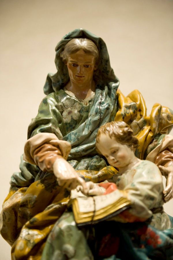 Sta Ana enseñando a leer a la virgen (Juan Porcel) Museo Nac