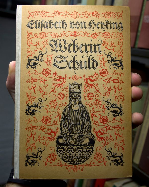 Cover Design for Elisabeth von Heyking's 'Weberin Schuld' - 1921