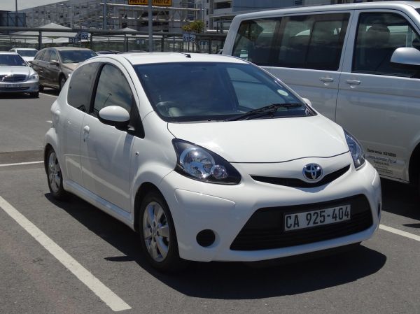 Südafrika 2013-01 004 Mietwagen Toyota Aygo
