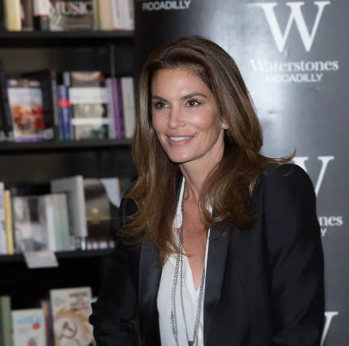 Cindy Crawford at the Becoming book signing at Waterstone's Piccadilly in London