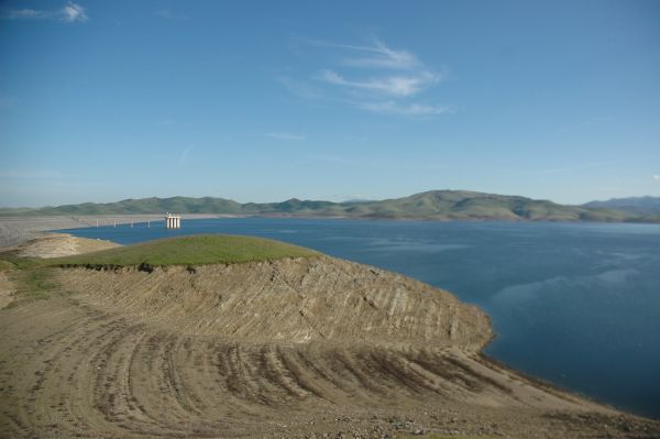View from the Romero Visitor Center, San Luis water Reservoir, California, USA