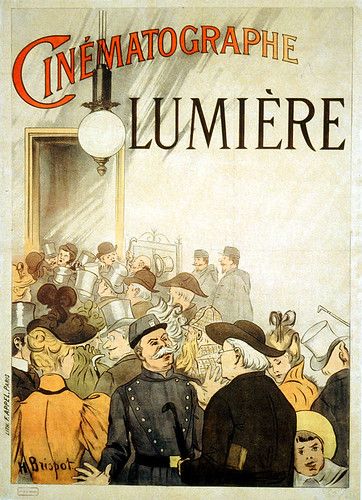 Locandina pubblicitaria per il cinematografo dei Lumière