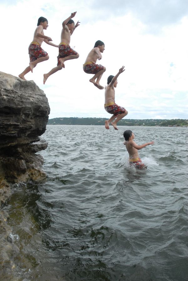 Pace Bend Park Cliff Diving