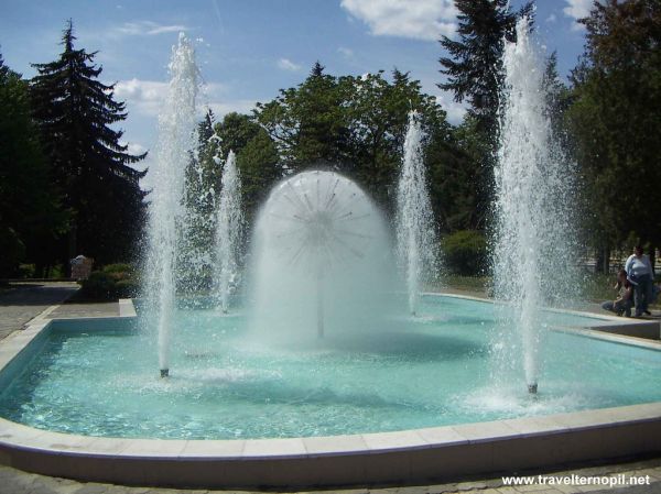 Dandelion Fountain of Ternopil, Western Ukraine, After a Restoration