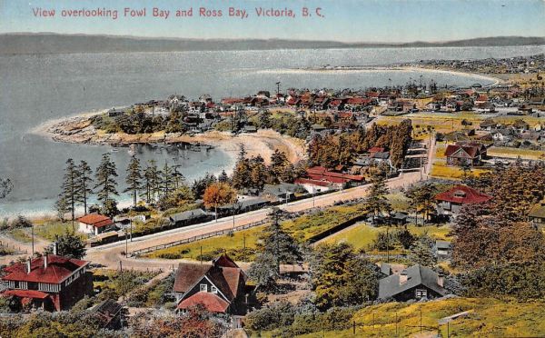 Postcard: View from Foul Bay, Oak Bay, BC, c.1910