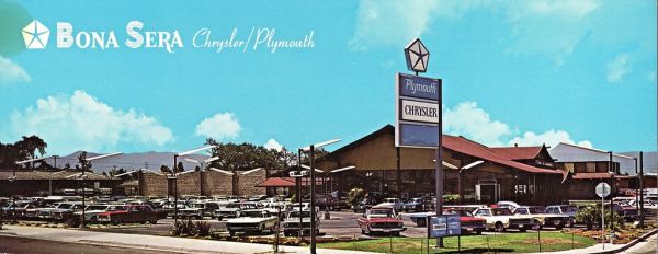 Bona Sera Chrysler-Plymouth, San Jose CA, 1968