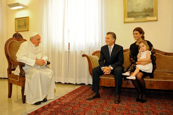 Mauricio Macri fue recibido por el Papa Francisco