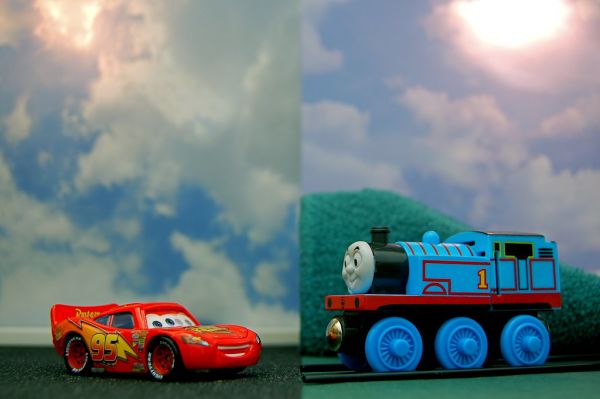 Lightning McQueen vs. Thomas the Tank Engine (311/365)