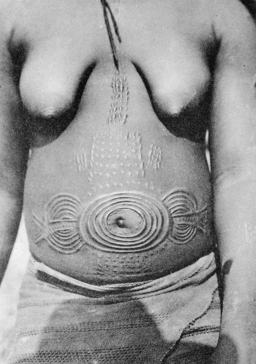Scarified Munshi women, Katsina Ala, Nigeria.