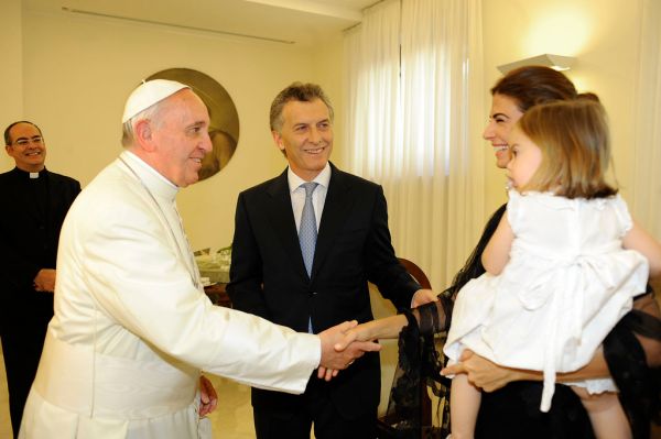 Mauricio Macri fue recibido por el Papa Francisco