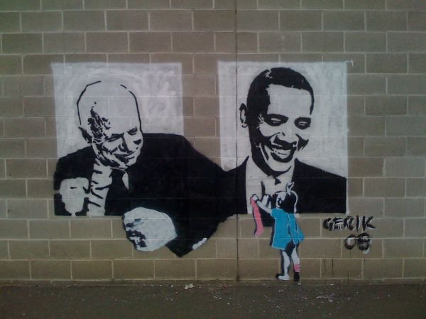 Political Graffiti in Spokane