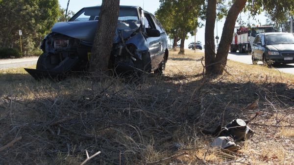 Car crash, Karrinyup Road Stirling