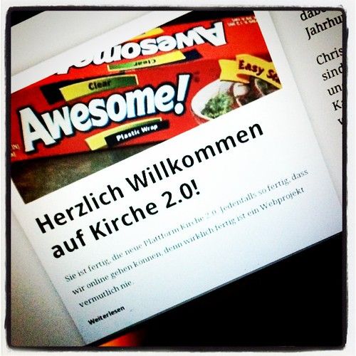 Wenn @maerys Wort des Tages 'Augenmerk' ist, ist meins #awesome #kirche20