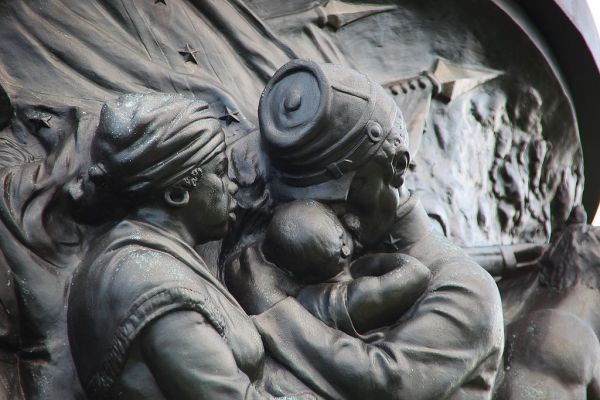 Confederate Monument - NE frieze mammy - Arlington National Cemetery - 2011