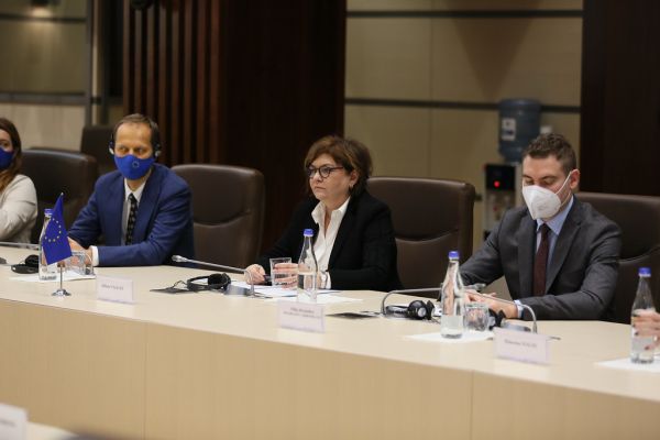 26.11 2021 – Întrevederea Președintelui Paramentului, Igor Grosu, cu Adina Vălean, comisarul UE pentru transporturi