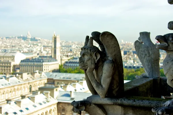 Bored Gargoyle of Notre Dame