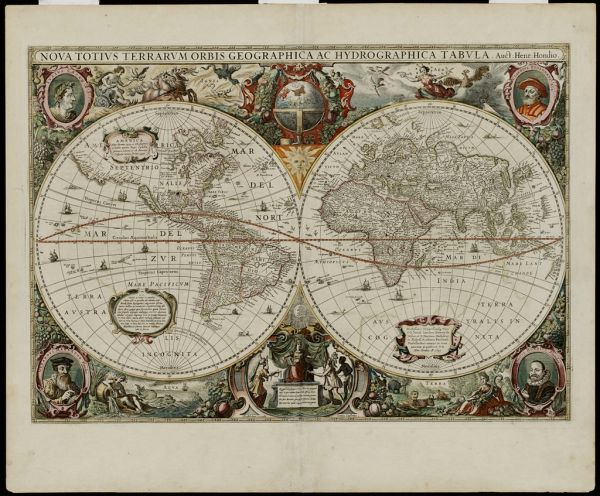 Noua totius terrarum orbis geographica ac hydrographica tabula