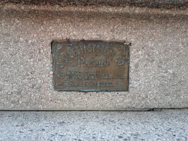 S. Giletti System Co. Patent, 49-51-53 City Hall Ave, San Francisco