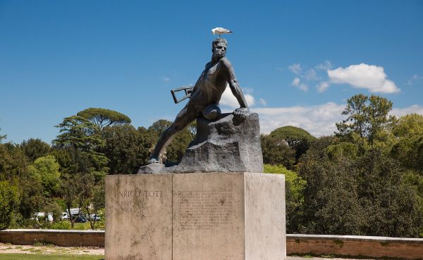 Denkmal Enrico Toti, 1882- 1916, Villa Borghese