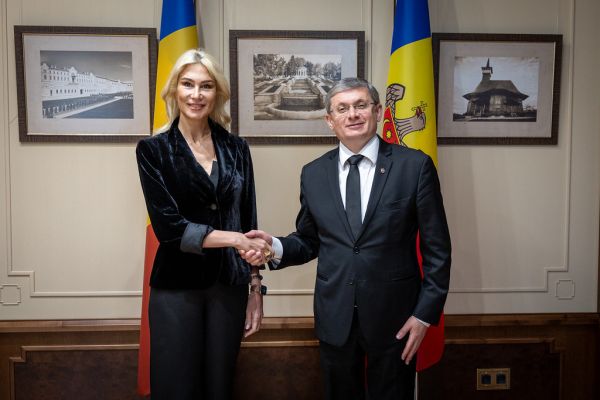 09.05.2025 Întrevederea Președintelui Parlamentului, Igor Grosu cu Raluca Turcan, vicepreședinta Camerei deputaților, Pa