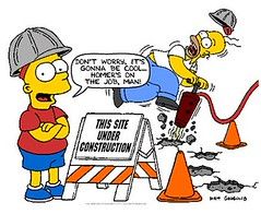 Under Construction with Bart and Homer Simpson, via web.mit.edu