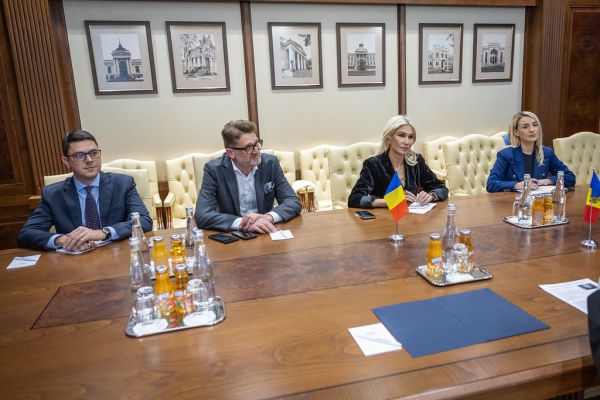 09.05.2025 Întrevederea Președintelui Parlamentului, Igor Grosu cu Raluca Turcan, vicepreședinta Camerei deputaților, Pa