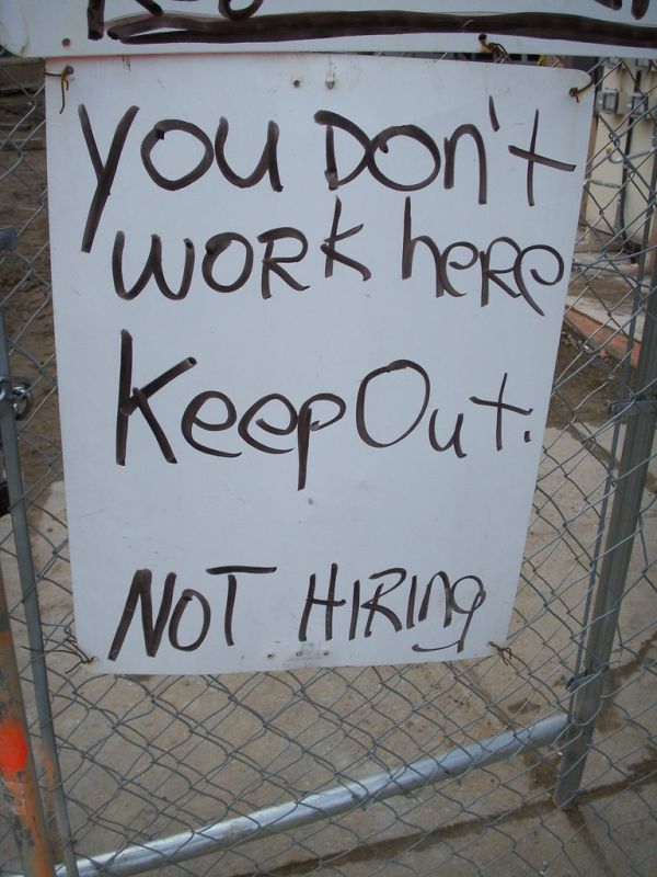 No trabajas aquí