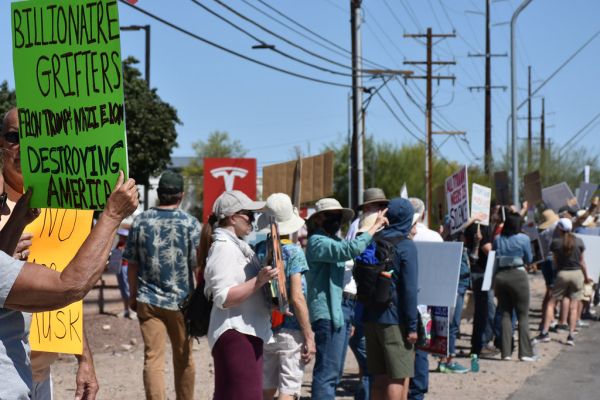 Tesla-Musk Protest 2025