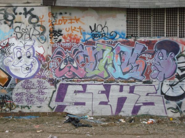'Silly Rabbits...Trix Are 4 Toys' TNS Oakland Grafiti Art