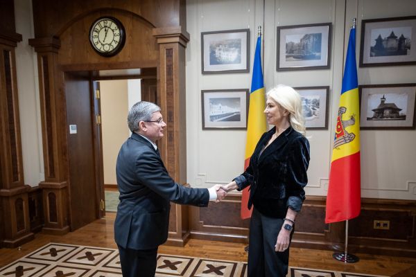 09.05.2025 Întrevederea Președintelui Parlamentului, Igor Grosu cu Raluca Turcan, vicepreședinta Camerei deputaților, Pa