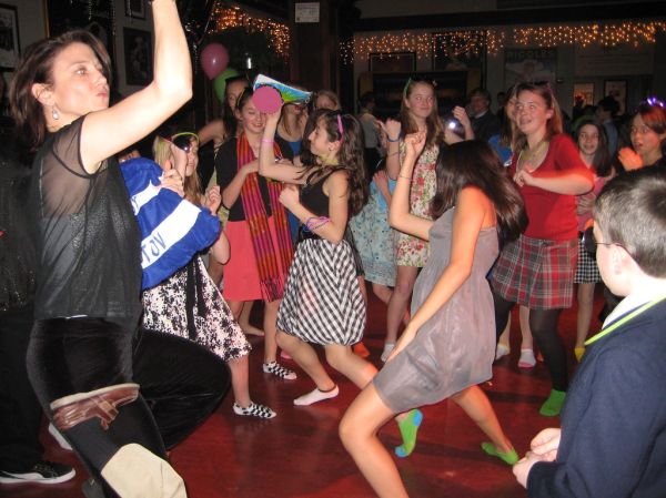 Gettin' down at the bat mitzvah