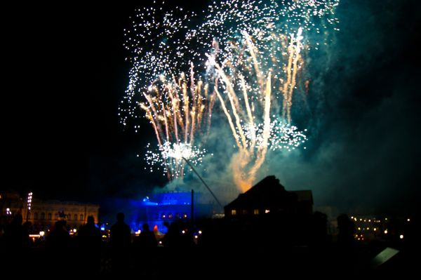 Fireworks at Semperopernball