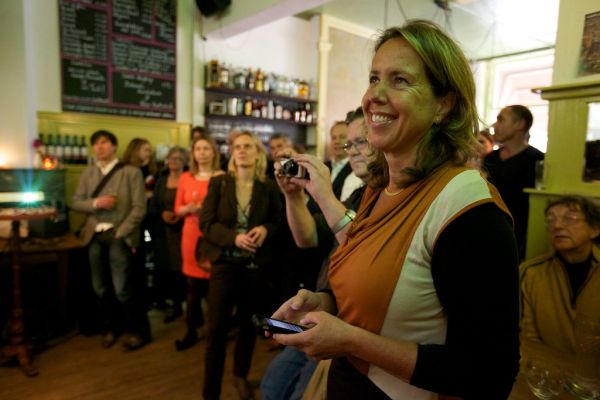 Gerda Oskam bij de kick off campagne Utrecht Verandert