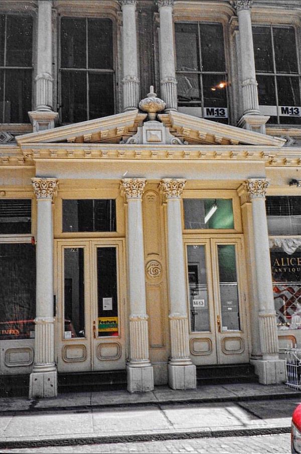 Soho District - 72 Greene Street New York NY - Cast Iron Portico - United States