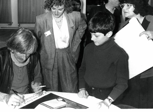 Inauguration de la Bibliotheque Elsa Triolet (Bobigny - 1986)Bib - Tomi Ungerer