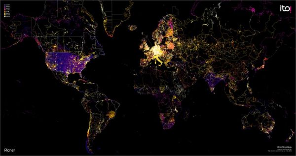 Planet - A Year Of Edits On OpenStreetMap
