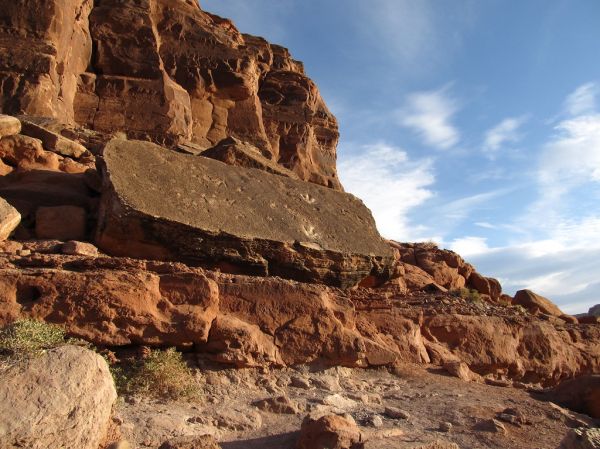 Fossilized Dinosaur Tracks, Potash Road, Near Moab, Utah