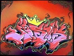 'Jesus' by bams graffiti canvas
