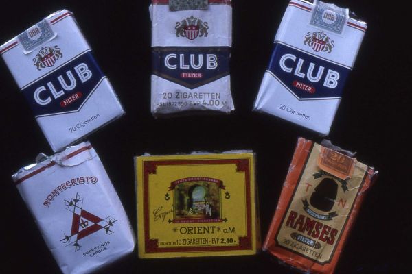 DDR Zigaretten. Club Filter, Ramses, Orient und Montecristo c 1989