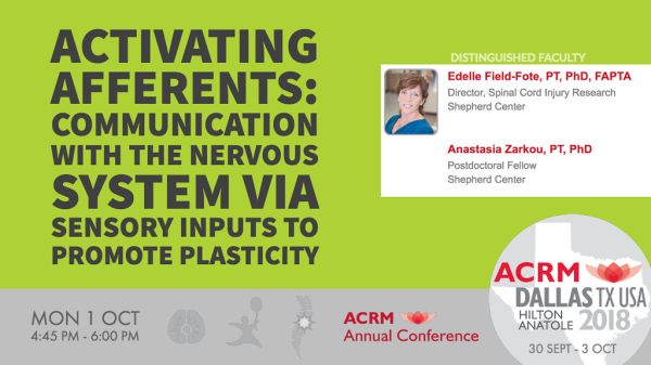 ACRM Annual Conference Neuroplasticity symposium: 421659 Field-Fote