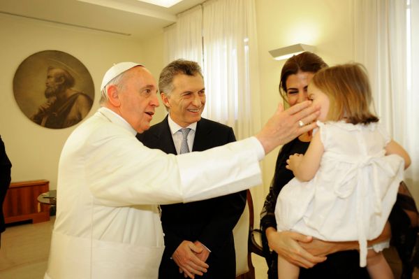 Mauricio Macri fue recibido por el Papa Francisco