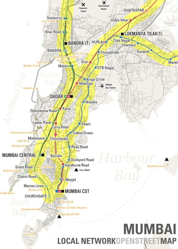 Mumbai Local Openstreetmap
