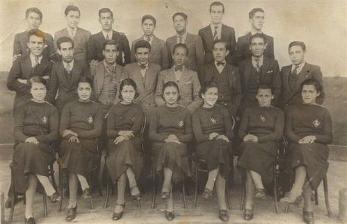 Eliana Carvajal Walker y su curso en el Liceo de Hombres de Ovalle