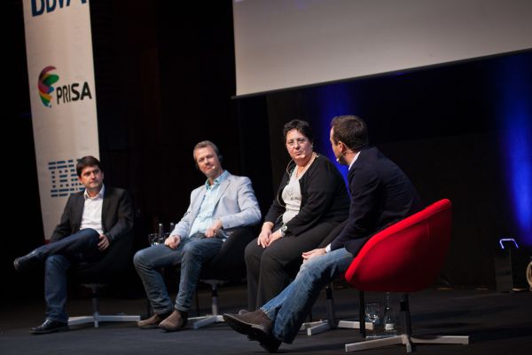 Javier García Martínez, Danny Gal, Elisa Martín y Pedro Moneo